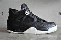 Nike Air Jordan 4 Retro Premium Pinnacle Pony Hair - Black/Black-Sail