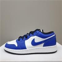 NIKE AIR JORDAN 1 LOW (GS) "GAME ROYAL" (553560 124) TRAINERS VARIOUS SIZES