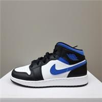 NIKE AIR JORDAN 1 MID (GS) RACER BLUE TRAINERS VARIOUS SIZES (554725 140)
