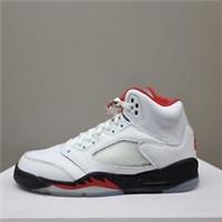 NIKE AIR JORDAN 5 RETRO (GS) "RED SILVER TONGUE" (440888 102) VARIOUS SIZES