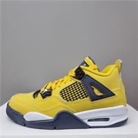 NIKE AIR JORDAN 4 RETRO (GS) "LIGHTINING" TRAINERS (408452 700)