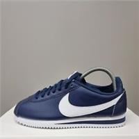NIKE CLASSIC CORTEZ LEATHER NAVY TRAINERS VARIOUS SIZES (807471 400)