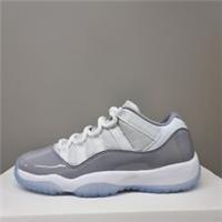 NIKE AIR JORDAN 11 RETRO LOW (GS) "CEMENT GREY" TRAINERS (528896 140)