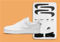 NIKE AIR FORCE 1/1 WHITE "CHANGEABLE SWOOSH" (CV1758 100) VARIOUS SIZES