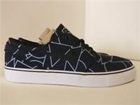 Nike Stefan Janoski Canvas Cnvs Print (GS) UK 5 Black White 882984001