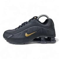 NIKE SHOX R4 "BLACK-GOLD" (GS) (BQ4000 004) TRAINERS VARIOUS SIZES