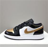 NIKE AIR JORDAN 1 LOW (GS) "METALLIC GOLD" (DR6970 071) TRAINERS VARIOUS SIZES