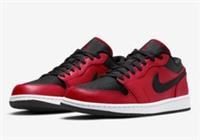 NIKE AIR JORDAN 1 LOW (GS) "GYM RED" (553560 605) VARIOUS SIZES
