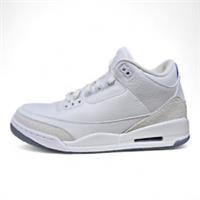 NIKE AIR JORDAN 3 RETRO "PURE WHITE" TRAINERS (2018) (136064 111)