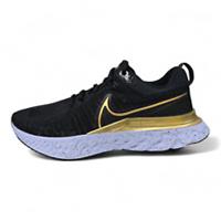 Nike React Infinity Run Flyknit 2 Black Metallic Gold Gym Running (CT2423 009)
