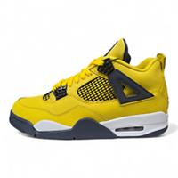 NIKE AIR JORDAN 4 RETRO "LIGHTINING" TRAINERS (CI8527 700)