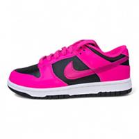 Nike Dunk Low Fierce Pink Fireberry Black Trainers (DD1503 604)