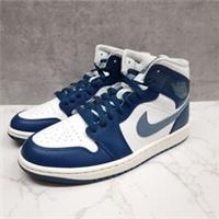 Nike Air Jordan 1 Mid 'French Blue Trainers (BQ6472 414)