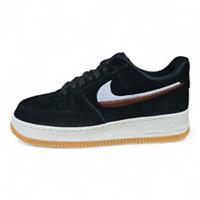 Nike Air Force 1 '07 LX W Black, Gum Yellow Trainers (898889 010)