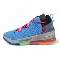 Nike LeBron 18 Best of 1-9 Light Blue What The University Trainers (DM2813 400)