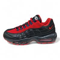 Nike Air Max 95 ID "By You" Customised Black-Red Trainers (314350 998)