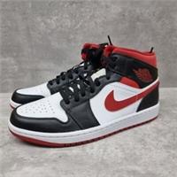 Nike Air Jordan 1 Mid Gym Red Black Men's - 554724-122