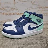 Nike Air Jordan 1 Mid Mystic Navy Mint Foam Men's - 554724-413