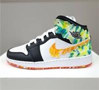 NIKE AIR JORDAN 1 MID SE (GS) "DRIP" (DJ6563 038) TRAINERS VARIOUS SIZES