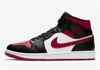 NIKE AIR JORDAN 1 MID (GS) "NOBLE RED" (554725 066) VARIOUS SIZES