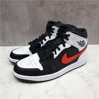 Nike Air Jordan 1 Mid White/Black/Chile Red 554724-075