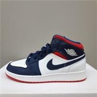 NIKE AIR JORDAN 1 MID (GS) "USA" TRAINERS VARIOUS SIZES (BQ6931 104)