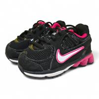 NIKE SHOX NZ LEATHER "BLACK" TODDLER TRAINERS (398427 003)