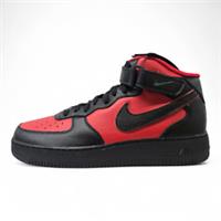 Nike Air Force 1 High ID "By You" Black Red Leather Trainers UK 11.5 HF0658 900