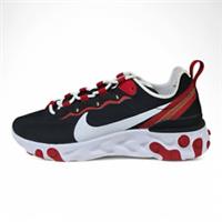 NIKE REACT ELEMENT 55 "BLACK GYM RED" TRAINERS VARIOUS SIZES (BQ2728 009)