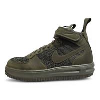 Nike Lunar Force 1 Flyknit Medium Olive Workboot Trainers Boots (860558 200)