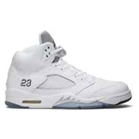 Nike Air Jordan 5 Retro Metallic White (2015) Trainers (136027 130)