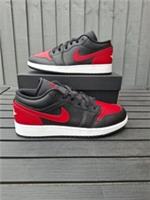 Nike Air Jordan 1 Low (GS) Black Red White Trainers Size 6 (UK) 7 (US) 40 (EUR)
