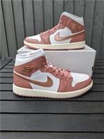 Nike Air Jordan 1 Mid SE Pink White Trainers Size 8.5 (UK) 43 (EUR) RRP £130
