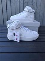 Nike Air Force 1 Mid EasyOn Trainers Triple White Size 6 (UK) 6.5 (US) RRP £85