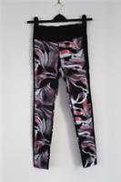 Nike Power Print Tight Fit Leggings 890375-823 Black Purple Crimson