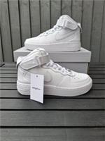 Nike Air Force 1 Mid EasyOn Trainers Triple White Size 4.5 (UK) 5 (US) RRP £85