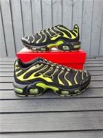 Nike Air Max Plus TN GS Black Cyber Pacific Moss Trainers Size 4.5 (UK) RRP £105