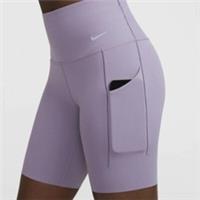 NIKE UNIVERSA LILAC HIGH RISE WAISTED SHORTS - Size XS - DQ5994-509