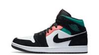 NIKE AIR JORDAN 1 MID SE SOUTH BEACH (852542 116) TRAINERS VARIOUS SIZES
