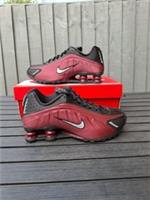 Nike Shox R4 'Black Team Red' Metallic Silver Women's Trainers Size 4.5 (UK)
