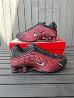 Nike Shox R4 'Black Team Red' Metallic Silver Women's Trainers Size 5.5 (UK)