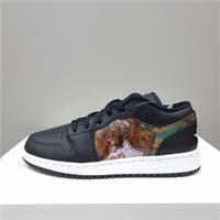 NIKE AIR JORDAN 1 LOW (GS) "HOLOGRAM" (DR9497 001) TRAINERS VARIOUS SIZES