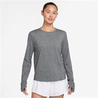 Nike Dri-Fit One Classic Long Sleeve Running Top - Grey Size Medium - FN2801-084