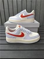 Nike Air Force 1 Low 07 Football Grey Vintage Coral Women's Trainers Size 5.5 UK