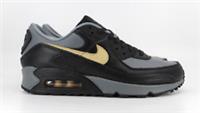 Nike By You Air Max 90 Leather UK 7 Black Grey Ivory FZ3984-900