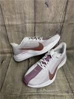 Nike Pegasus Plus Running Shoes White Metallic Bronze UK 6 Ladies Trainers 6uk