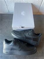 Nike Air Force 1 07 Triple Black - Size UK9 - Free UK Delivery