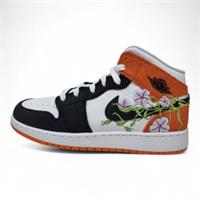 Jordan 1 Mid SE Basketball Blossom (GS) Basketball Shoes | DQ8390 100