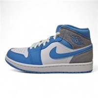 Nike Air Jordan 1 Mid 'University Blue Grey' Unisex Trainers | DX9276 100
