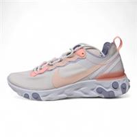 Nike React Element 55 Pale Pink Washed Coral Casual Trainers | BQ2728 601
